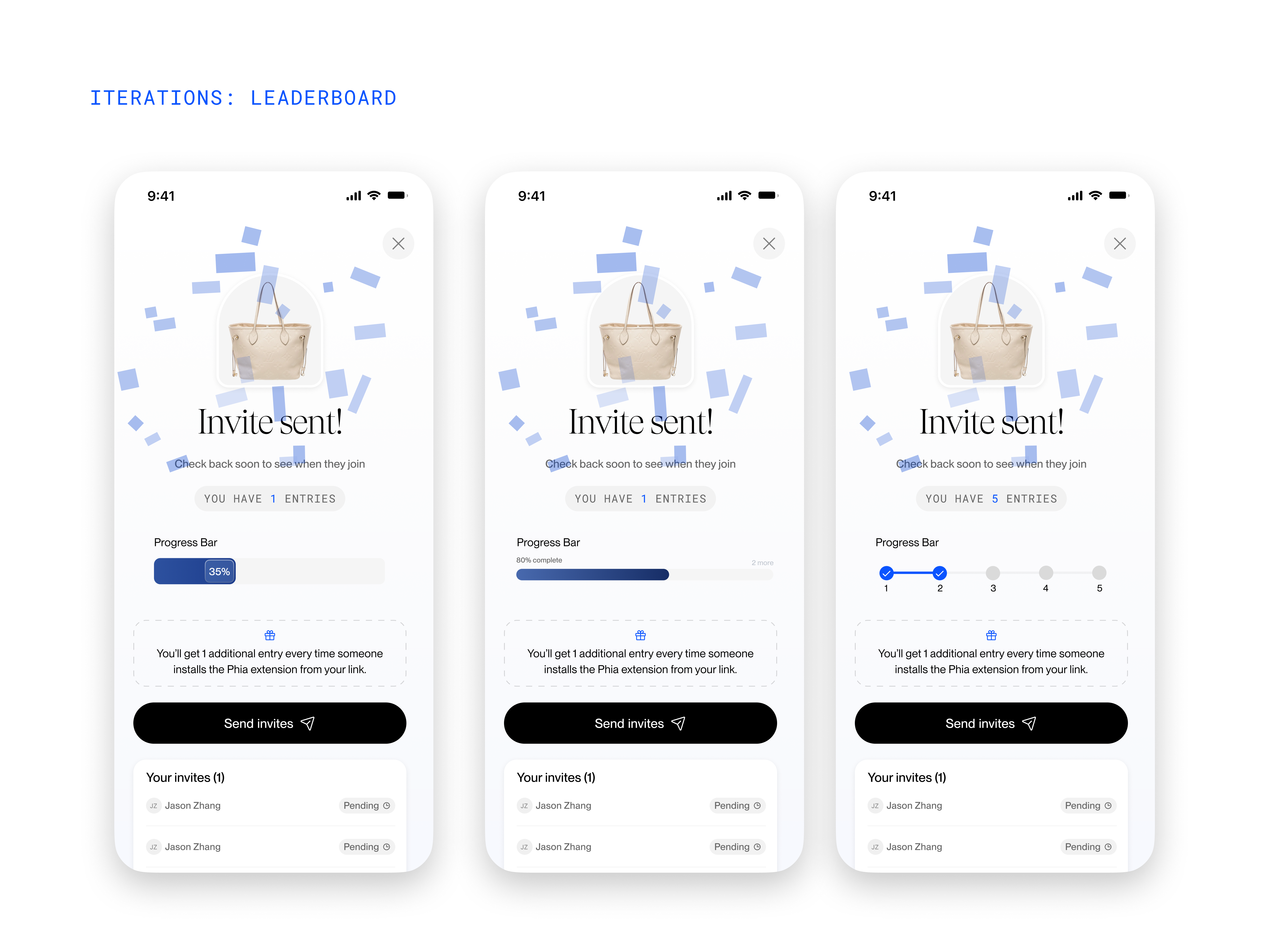 Phia referrals discount code iteration